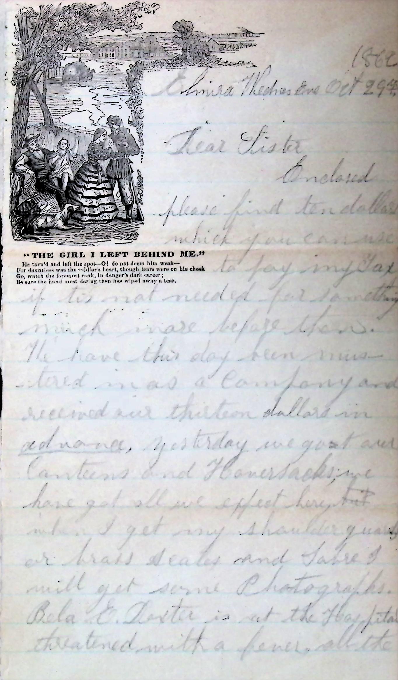 Elmira, NY: 29 Oct 1862